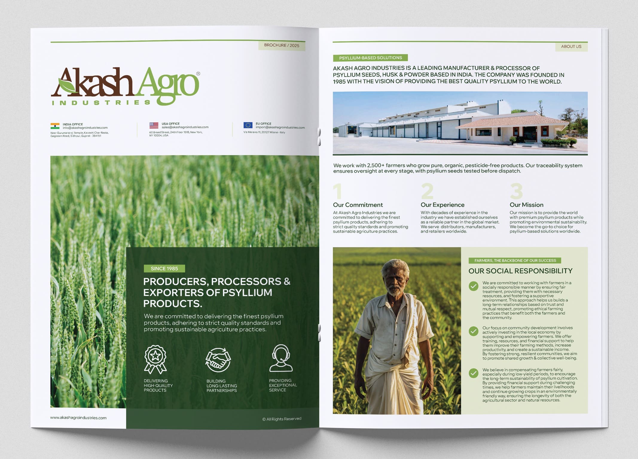 Brochure Design | Akash Agro Industries | Gujarat, India