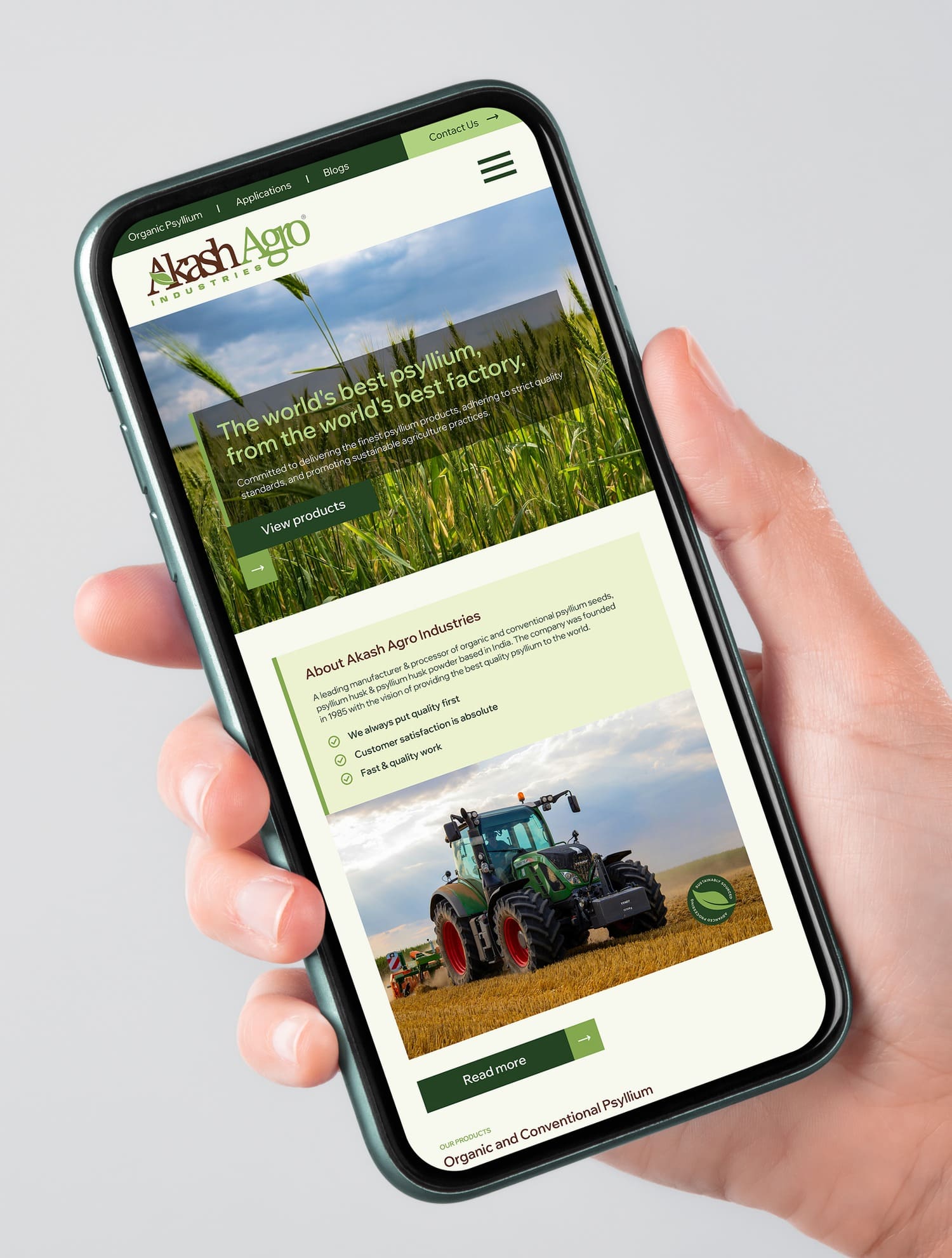 Website Design & Development | Akash Agro Industries | Gujarat, India
