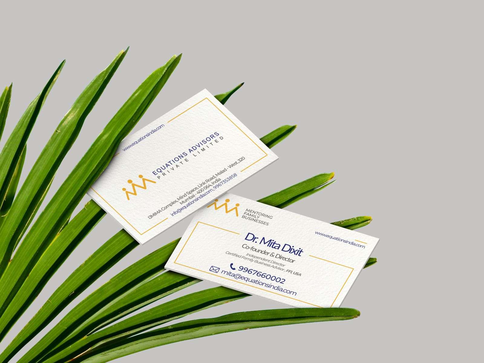Business Card Design | Equations India | Mumbai, India