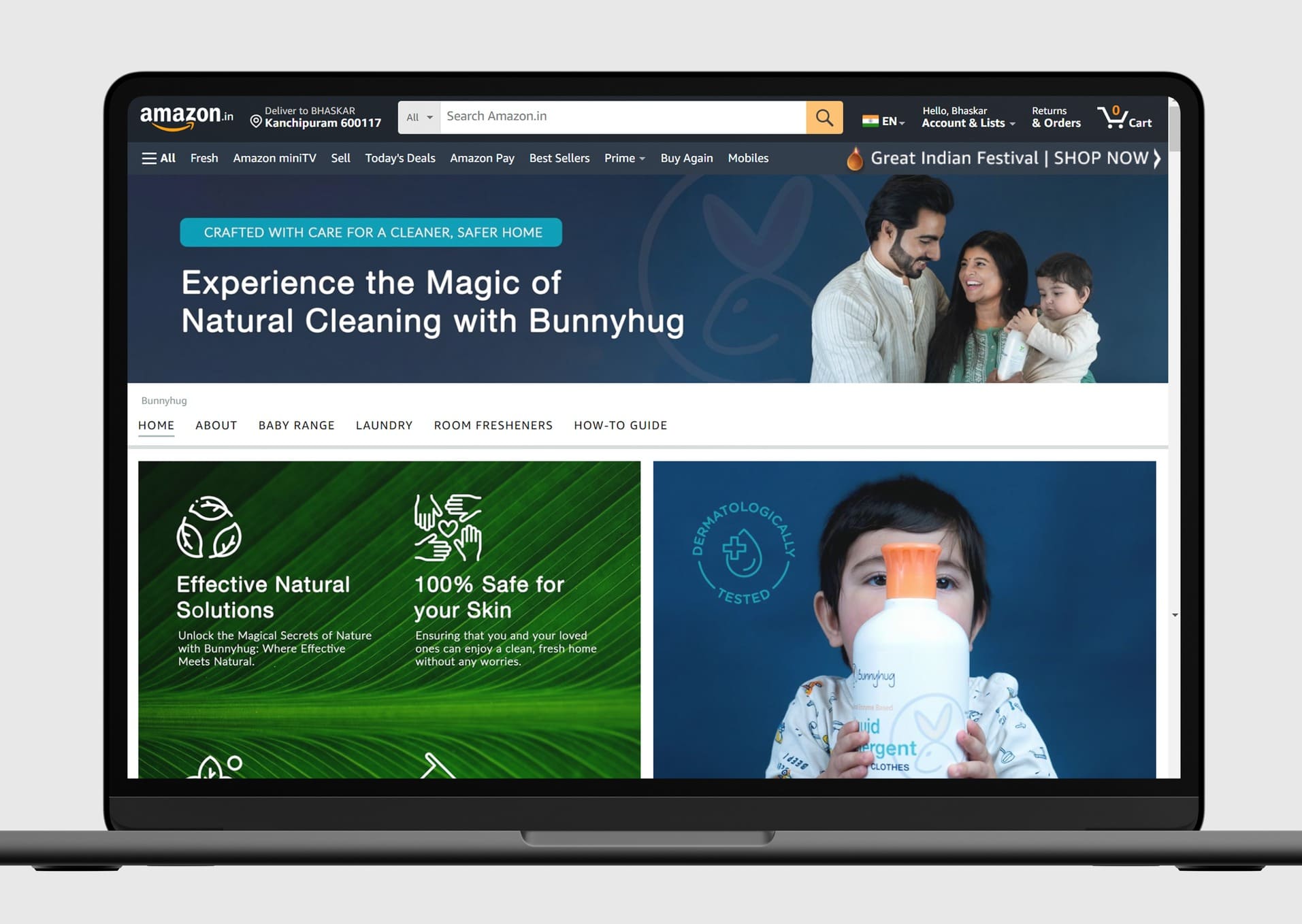 Amazon Storefront Design | Bunnyhug Pvt. Ltd. | Chennai, India