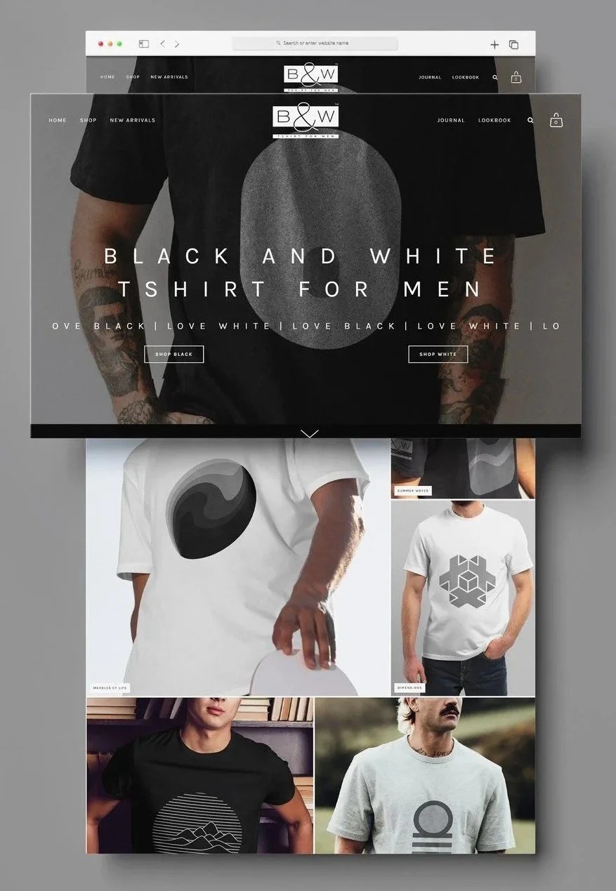 Website UX/UI Design | Black & White | Jaipur, India