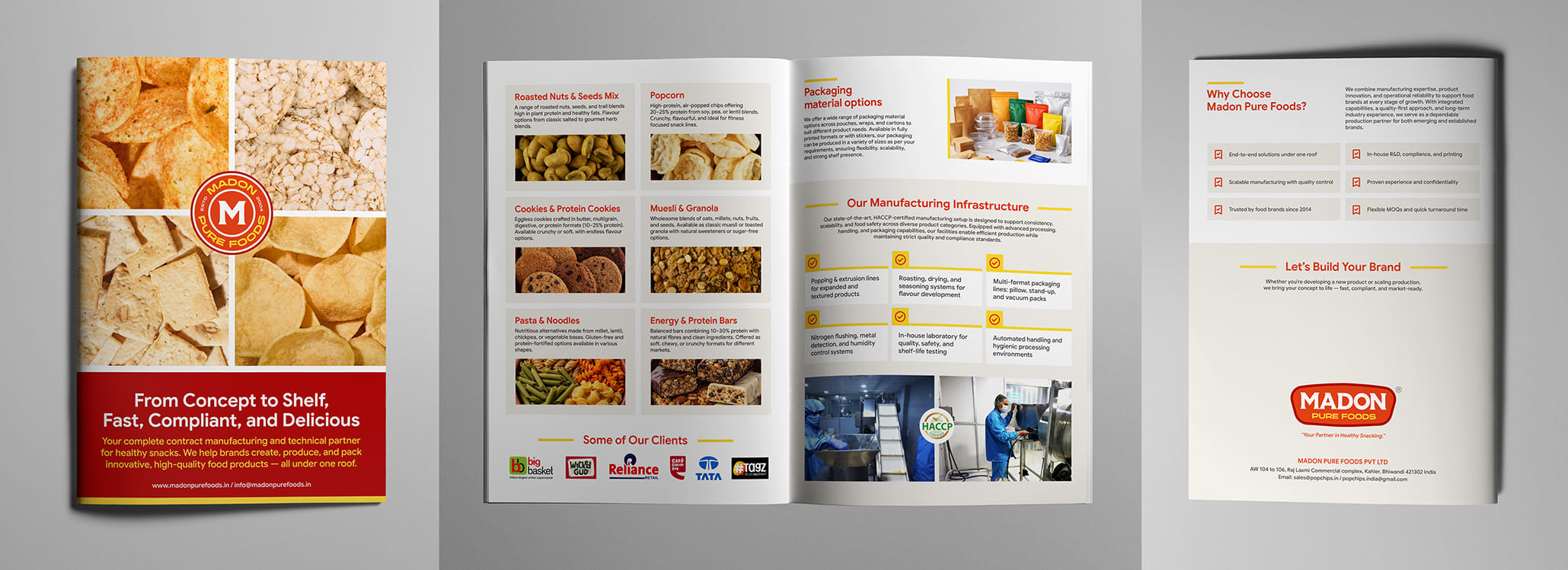 Brochure Design | Nson Pure Foods | Mumbai, India
