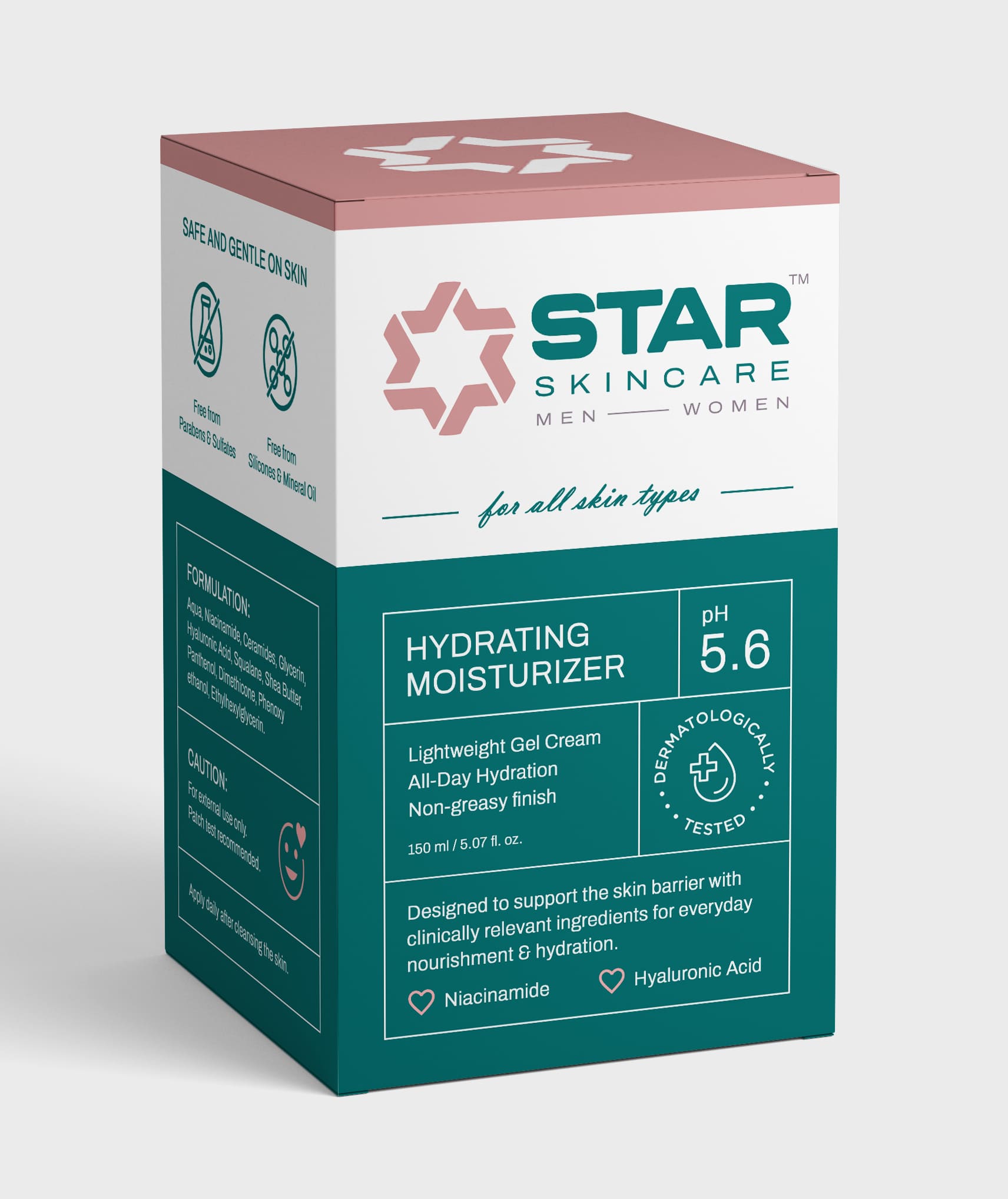 Moisturizer Packaging Box Design | Star Skincare | Delhi, India