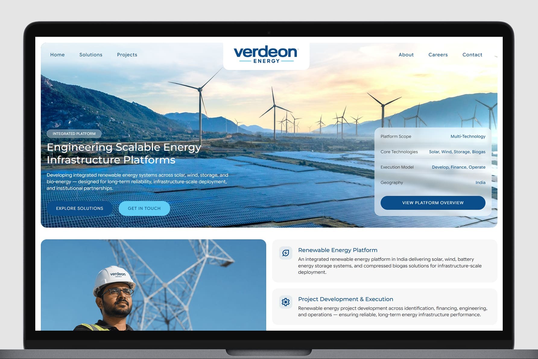 Website Design | Verdeon Energy | Pune, India